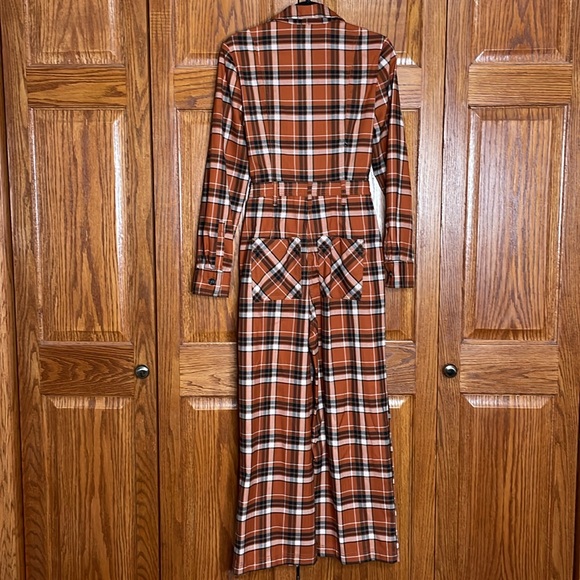 Free People plaid jumpsuit All About You Plaid Jumpsuit Size - Picture 7 of 8